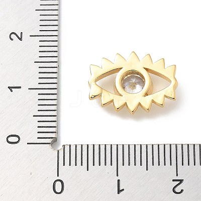 Rack Plating Brass Micro Pave Clear Cubic Zirconia Cabochons KK-L224-022G-1