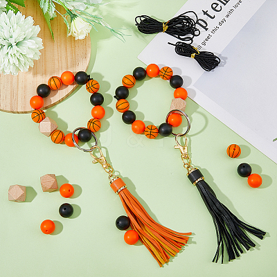 DIY Basketball Keychain Wristlet Making Kit DIY-HY0001-44-1