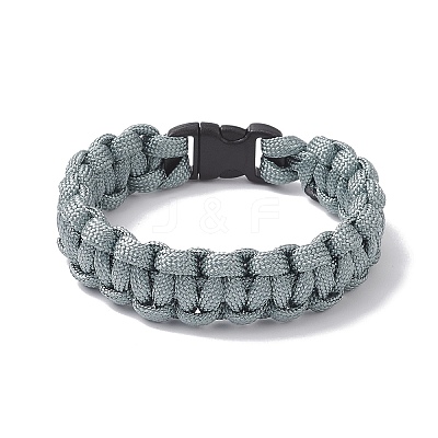 7 Inner Cores Polyester & Spandex Cord Braided Bracelets for Men Women BJEW-JB12509-01-1