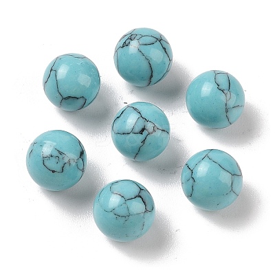 Synthetic Turquoise No Hole Sphere Beads G-K353-04A-12-1