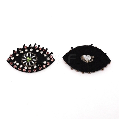 Eye Glass Beaded Patches DIY-WH0301-09-1