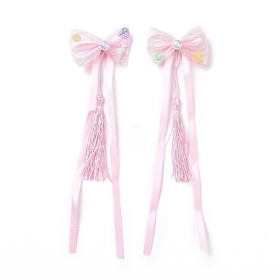 Bowknot Long Ribbon Alligator Hair Clip PHAR-D013-03A-1