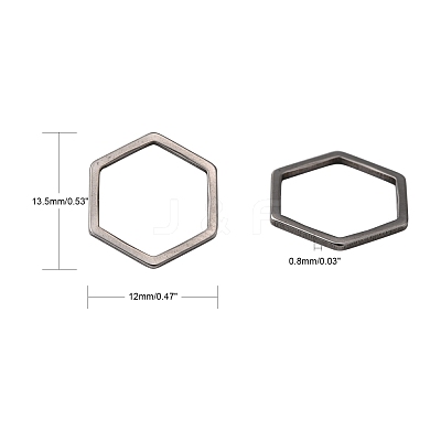 Non-Tarnish 304 Stainless Steel Linking Ring X-STAS-S079-26A-1