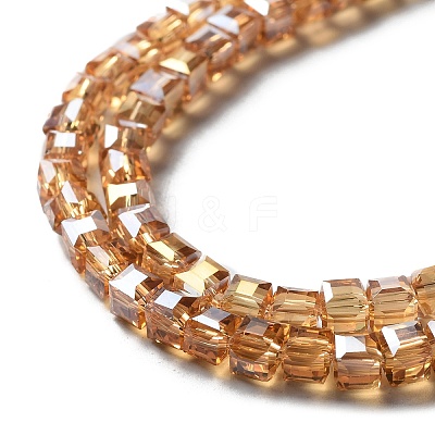 Electroplate Glass Bead Strands X-EGLA-J028-4x4mm-AB18-1