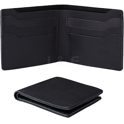 Rectangle Leather Credit Card Wallets for Men AJEW-WH20007-07A-1
