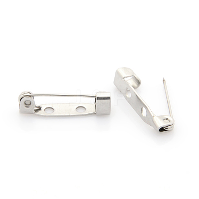Tarnish Resistant 304 Stainless Steel Brooch Pin Back Bar Findings STAS-J011-09A-1
