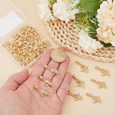 36Pcs Alloy European Dangle Charms MPDL-CA0001-06G-1
