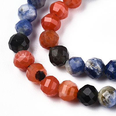 Natural & Synthetic Mixed Gemstone Beads Strands G-D080-A01-01-10-1