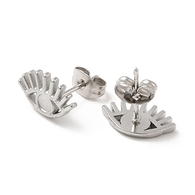 Non-Tarnish 304 Stainless Steel Stud Earring Finding STAS-E180-05P-1