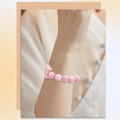 20Pcs 10 Styles Silicone Focal Beads SIL-SP0001-18B-1