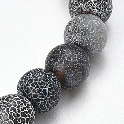 Natural Weathered Agate Beaded Stretch Bracelets BJEW-Q692-01C-1
