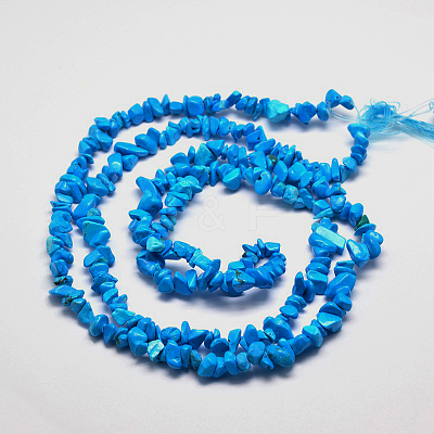 Synthetic Turquoise Chip Bead Strands X-G-M205-54-1