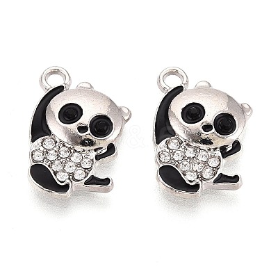 Alloy & Enamel & Crystal Rhinestone Pendants PALLOY-T095-12P-1