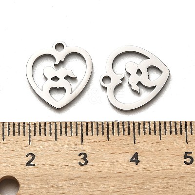 Non-Tarnish Valentine's Day 316 Surgical Stainless Steel Charms LS-STAS-H190-15P-01-1