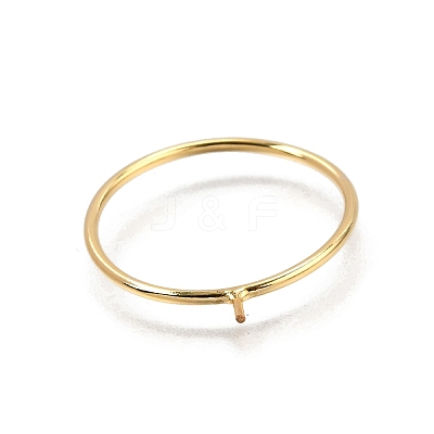 1/20 Yellow Gold Filled Stackable Rings Settings with Peg KK-Z116-01G-02-1