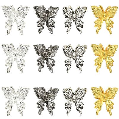 40Pcs 4 Colors Alloy Beads FIND-CJ0005-32-1
