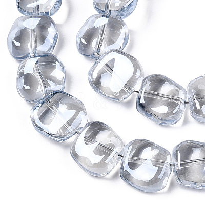 Electroplate Glass Beads Strand X-EGLA-S188-21-A02-1