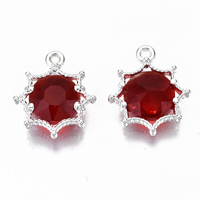 Faceted Glass Pendants GLAA-S191-002-S-NR-1