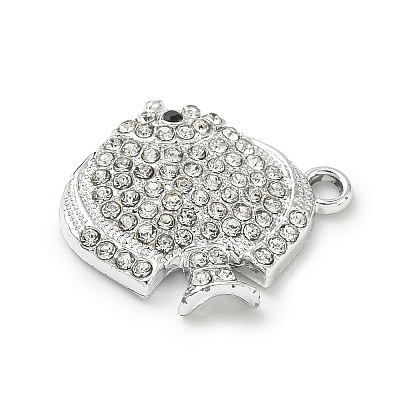Alloy Rhinestone Pendants PALLOY-P313-12B-P-1
