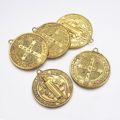 Tibetan Style Alloy Big Pendants X-TIBEP-A17171-AG-FF-1
