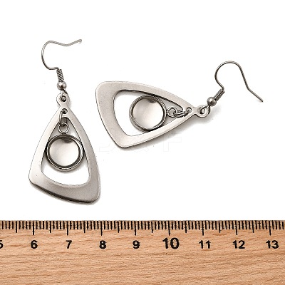 DIY Blank Dome & Teardrop 304 Stainless Steel Dangle Earring Making Kit EJEW-UN00003-1