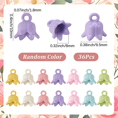 36Pcs Baking Paint Alloy Charms FIND-SP0004-16A-1