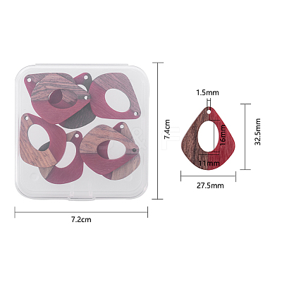 Resin & Wood Pendants RESI-OL0001-01-1