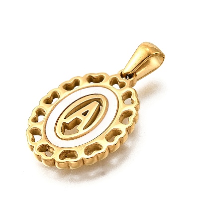 Golden 304 Stainless Steel Pendants STAS-K300-02G-A-1