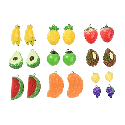 Resin Pendants RESI-X0001-07-1