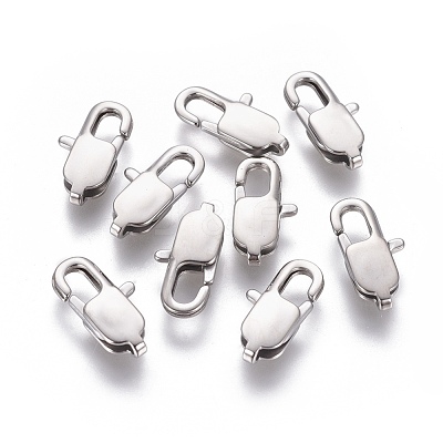 Non-Tarnish 304 Stainless Steel Lobster Claw Clasps STAS-G201-06C-P-1