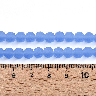 Transparent Glass Beads Strands X-GLAA-T032-T6mm-MD04-1