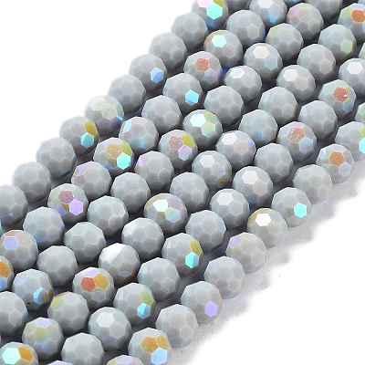 Opaque Glass Beads Strands EGLA-A035-P8mm-L22-1