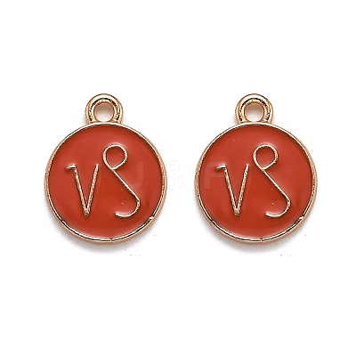 Alloy Enamel Pendants ENAM-S124-01B-12E-1