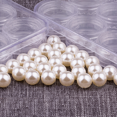 Plastic Imitation Pearl Beads OACR-WH0031-30mm-10-1