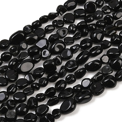 Natural Obsidian Beads Strands G-K395-B06-01-1
