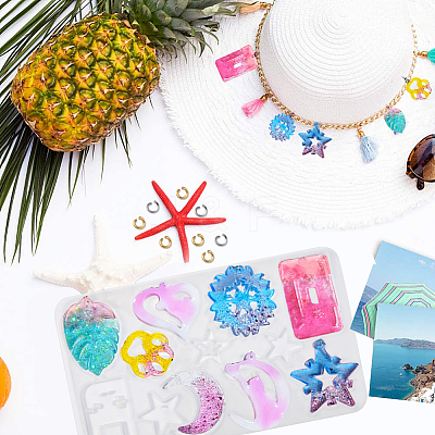 DIY Pendant Resin Craft Making Kits DIY-CJ0002-16-1