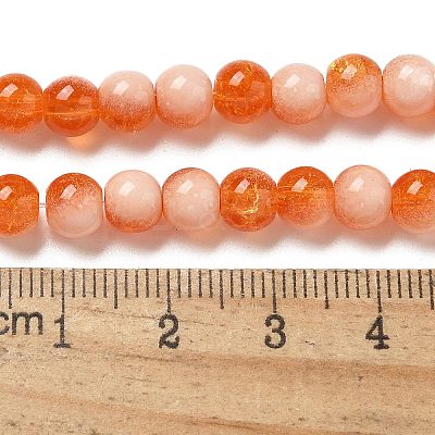 Crackle Glass Beads Strands GLAA-U001-6mm-10-1