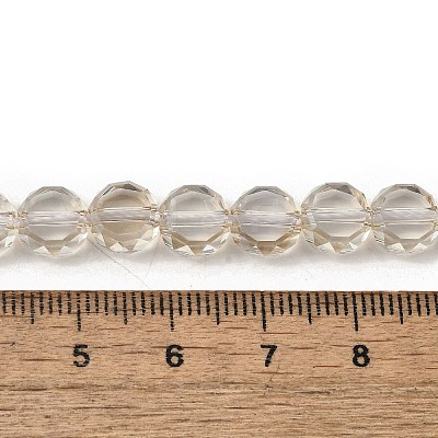 Electroplate Glass Beads Strands EGLA-L045-G-PL02-1