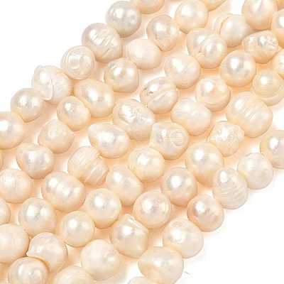 Natural Cultured Freshwater Pearl Beads Strands PEAR-L034-12F-1