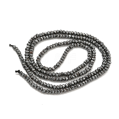 Electroplated Synthetic Non-Magnetic Hematite Beads Strands G-C136-K01-03-1