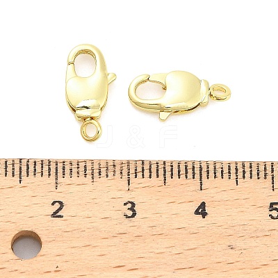 Brass Lobster Claw Clasps KK-H527-38G-1