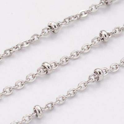 Tarnish Resistant 304 Stainless Steel Cable Chains CHS-H007-20P-1