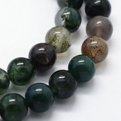 Natural Indian Agate Beads Strands G-I199-05-8mm-1