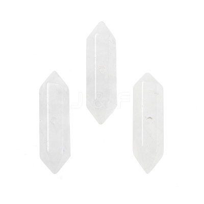 Natural Quartz Crystal Double Terminal Pointed Beads G-A231-01A-1