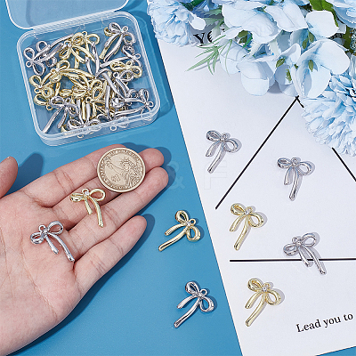 32Pcs 2 Colors Rack Plating Alloy Pendants FIND-UN0007-54-1