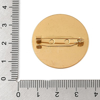 Brooch Cabochon Settings STAS-K254-05E-G-1