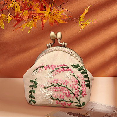 DIY Kiss Clasp Purse Making Kit DIY-WH0292-67A-1