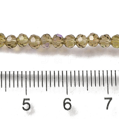 Electroplate Transparent Glass Beads Strands LS-EGLA-A035-T3mm-L16-1