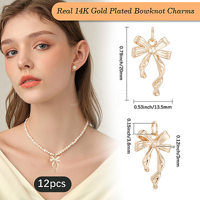 12Pcs Brass Pendants KK-BBC0020-26-1