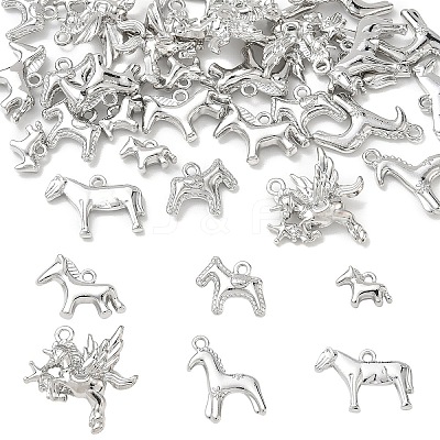30Pcs 6 Styles Alloy Pendants FIND-YW0012-69-1